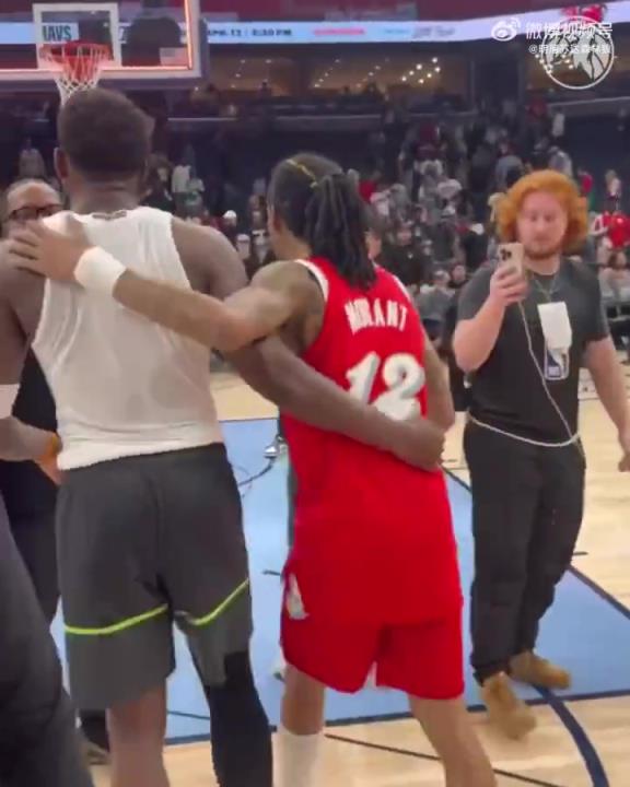 狼王&槍王惺惺相惜！華子賽后與莫蘭特相互致意！